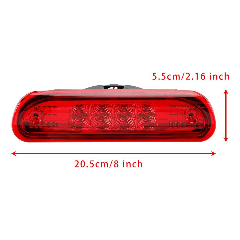Artudatech LED Third Brake Light Stop Lamp 55155140 For Jeep Grand Cherokee 1999 2000 2001 2002 2003 2004 Red Car Accessories