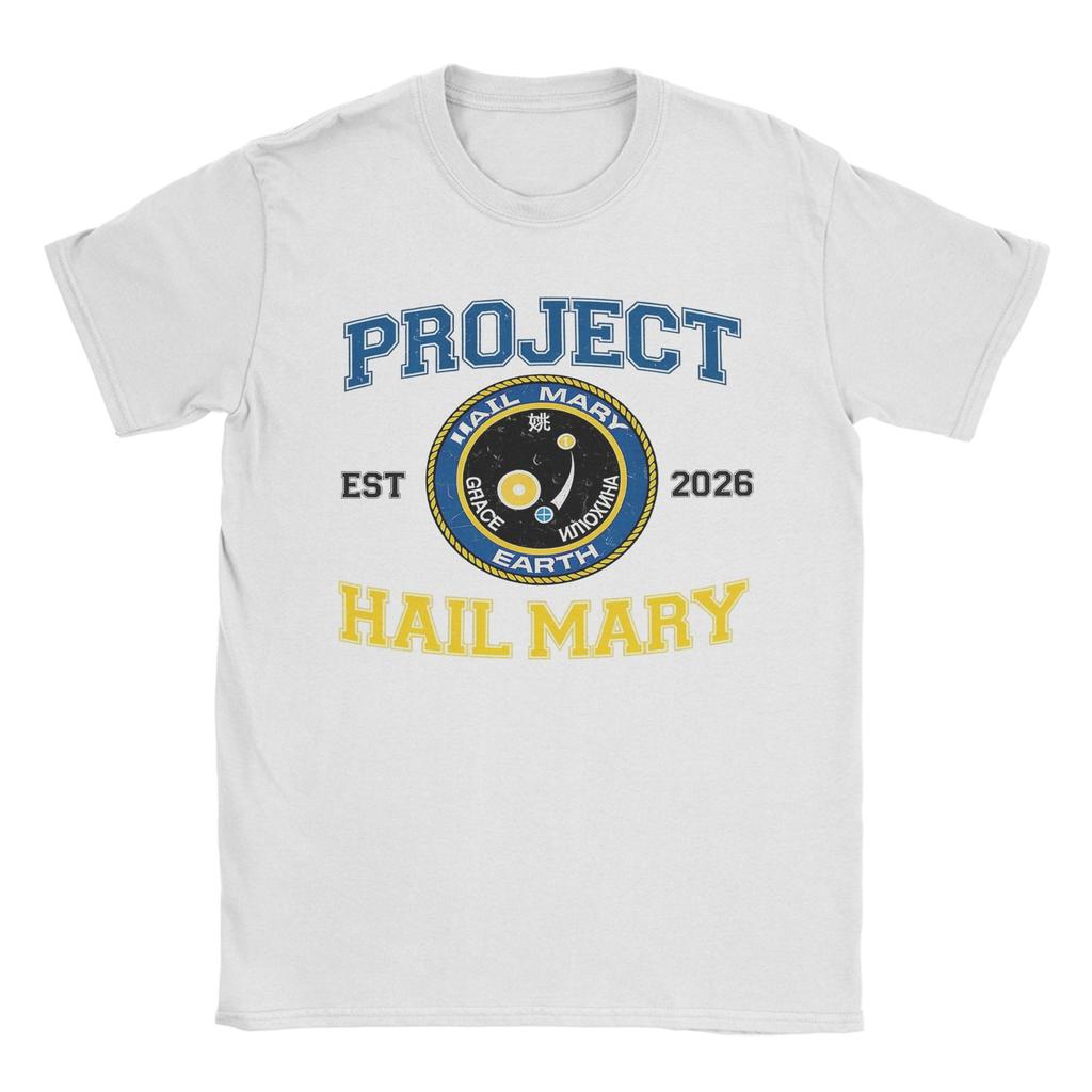 Unique Project Hail Mary La La Land TShirt For Unisex Unisex O Neck 100 Cotton T Shirts Short Sleeve Tees Printed Tops