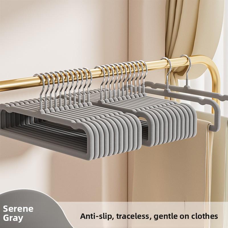 

No-Trace Thickened Velvet Coat Hanger for Hanging Pants Home Use Space-Saving Clothes Drying Rack Professional Organizer Spec... 10