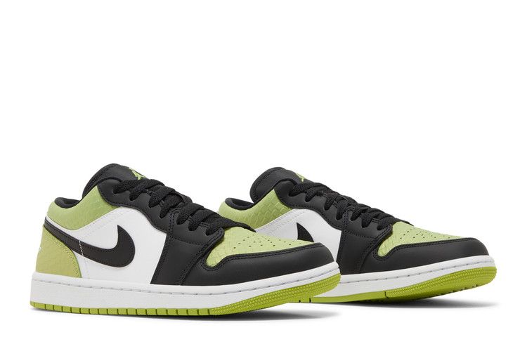 Jordan 1 Low Snakeskin Vivid Green (Women's) Sneakers