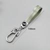 Fashion Colorful Alloy Keychain Rotatable TPU Car Keychain Simple Smooth Car Keyring For Men Women