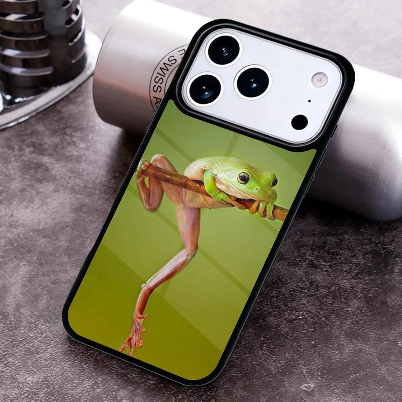 Blue Laughing Tree Frog Phone Case For iPhone 17 16 15 14 13 12 11 Pro Max Plus 17Air Soft Silicone Cover