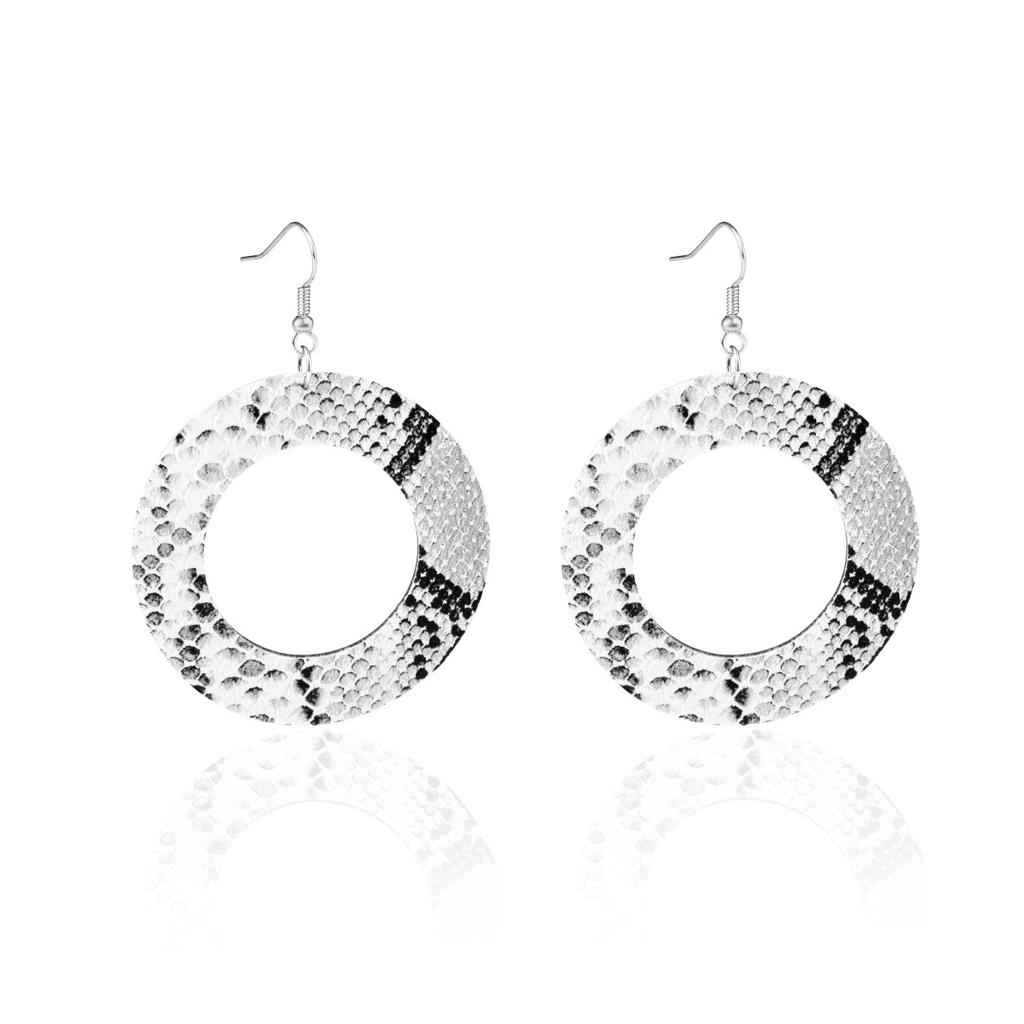 Earrings Leaf Earrings Gold Simple Double Layer Hollowed Out Leaf Earrings Vintage Double Layer Teardrop Straw Large Circle Women's Earrings