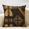 Moroccan Style Art Cushion Cover Natural Linen Organic Fabric Double-Sided Printing Breathable Perfect For Home Decor