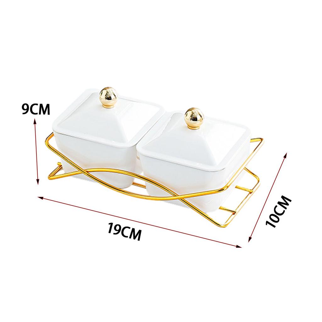 Nordic Fruit Snacks Serving Platter with Lid Cookies Jar Dessert Dividing Plate for Nuts Party Nuts Snacks Appetizer Home