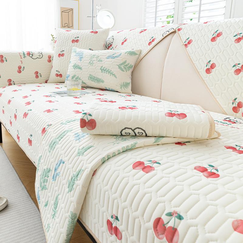 Summer Popular Cold Sofa Cushion Cool Non-Slip Sofa Seat Cushion Backrest Towel Cute Fabric Sofa Cover