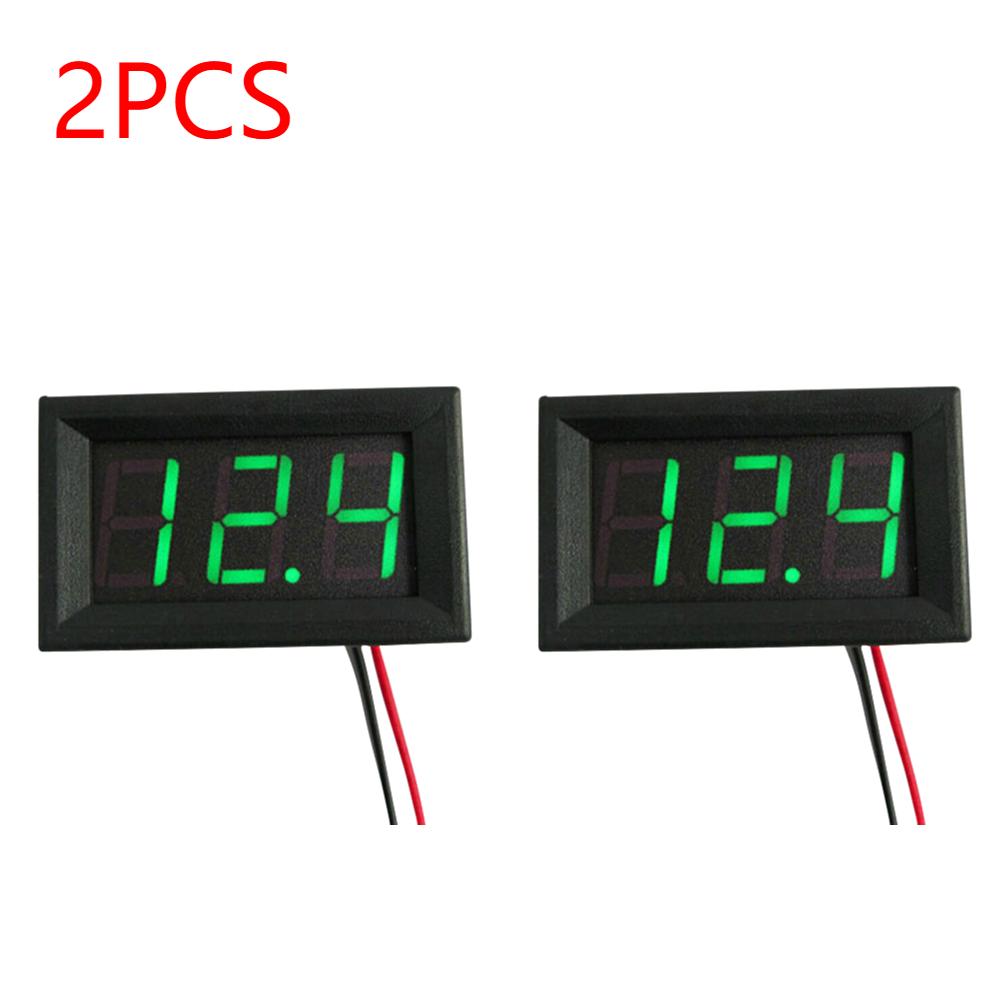 1-5PCS Digital Voltmeter DC 4.5V to 30V Digital Voltmeter Mini Voltage Panel Meter For 6V 12V Electromobile Boat Motorcycle Car