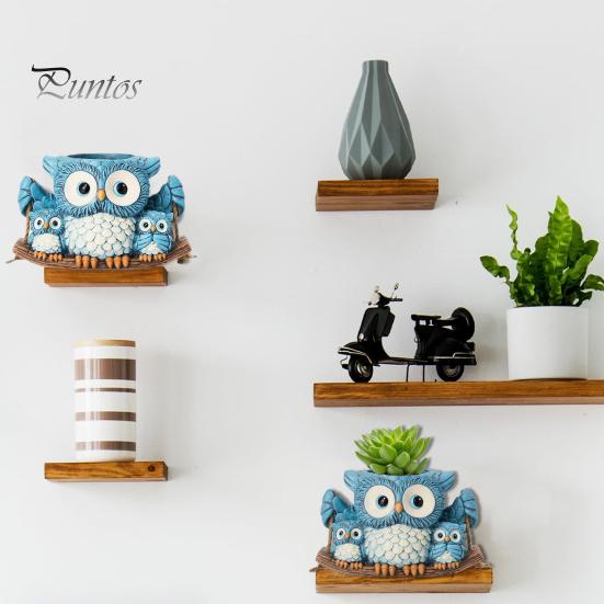 

Swing Owl Hanging Planter Owl Flower Pot with Drainage Hole Resin Decorative Swing Owl Planter for Indoor Outdoor Plants Succulents Owl