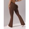 Flare Leggings V-shaped Hip Yoga Pants Women High Waist Wide Leg Pants Women Gym Fitness Sports Latin Dance Trousers