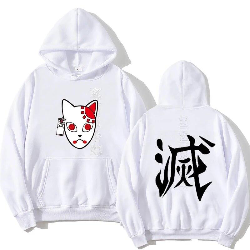 Anime Demon Slayer sweter Streetwear unisex Tanjiro Kamado kostium bluzy Harajuku Demon Slayer Kimetsu No Yaiba Sudadera