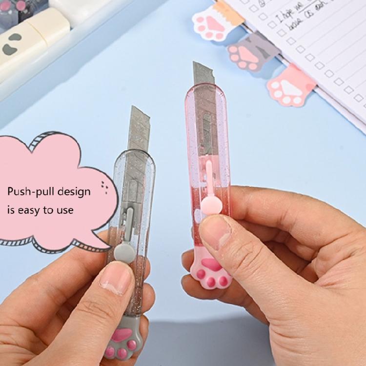 9 Pcs Cats Paws Stationery Set Eraser Correction Tape Pencil Case Class Reward Prizes Learning Gift Box for School