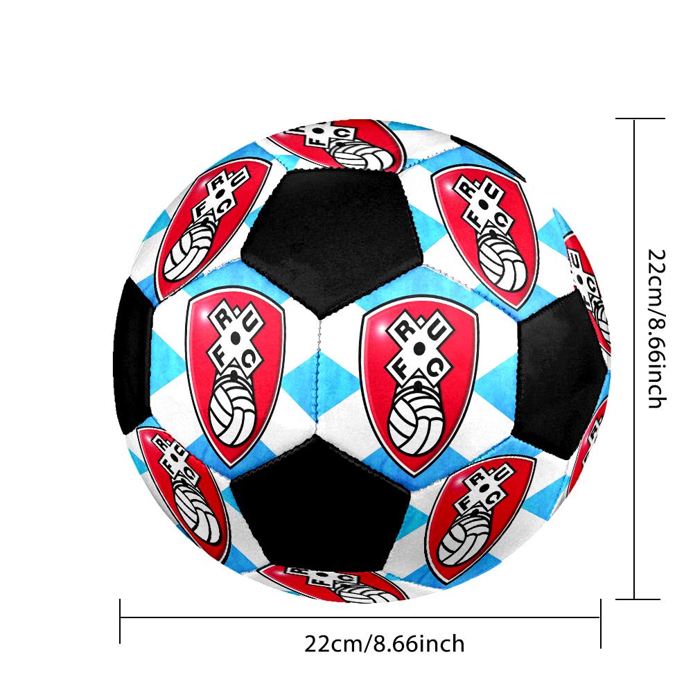 SIZE 5 Rotherham United F.C. Soccer Ball Colorful All Ages Machine Stitched PVC Competition Ready Durable High-Bounce