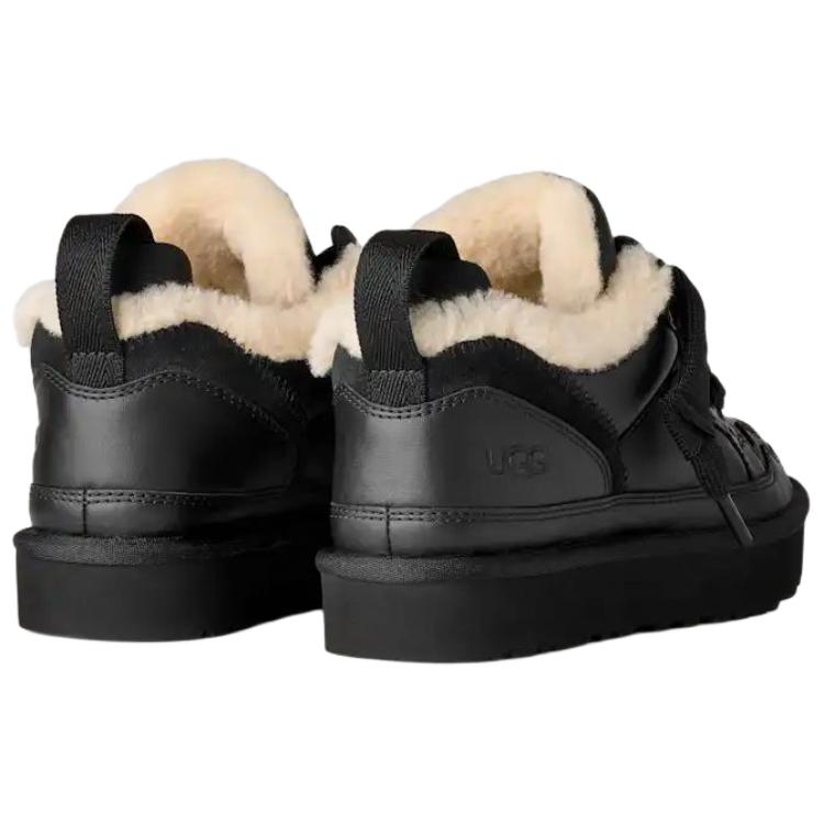 UGG Lowmel Leather Low top Casual Shoes Women's Black 1171537-BLK