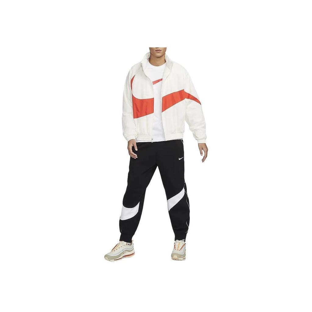 Nike Swoosh Woven Jacket (Asia Sizing) Sail/Picante Red/Sail Men Streetwear FB7878-133