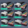 SCSI Data Cable with Terminal Push-up Lock, 28AWG Wire Single Head CN14P CN20P CN26P CN36P CN50P CN68P 6 Length Option
