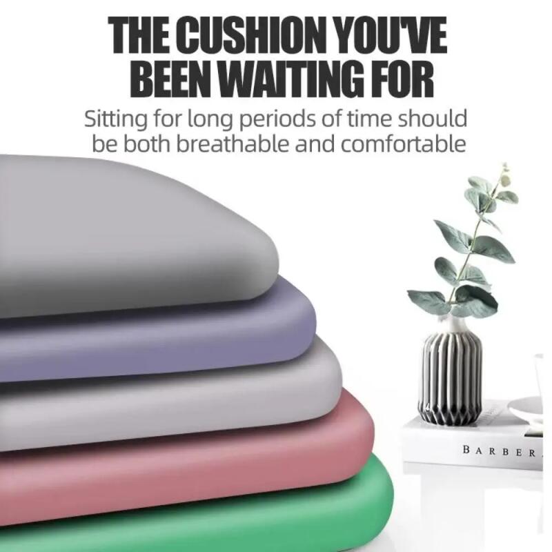 4cm Thick Seat Cushion Ultra Soft Memory Foam Office Chair Pad Breathable Rebound Waist Cushion