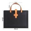 Large Capacity A4 Leather File Bag - Multifunctional Business Office Folder