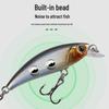 60mm 5g Vibrating Sinking Minnow Lure with Treble Hook for Bass and Asp Fishing