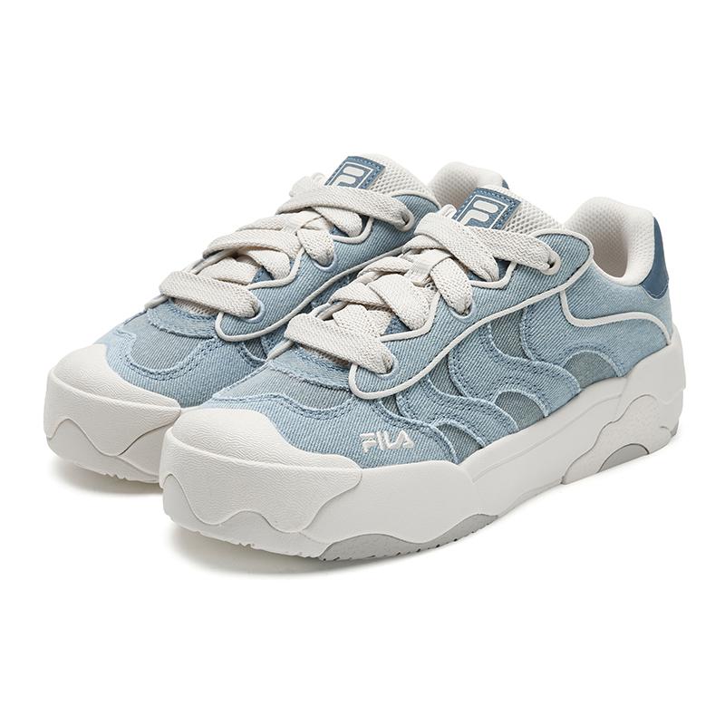 Fila Omelette Casual Classic Retro Waterproof Durable Low-Top Sneakers Women sneakers Ocean-Blue F12W542203FBO