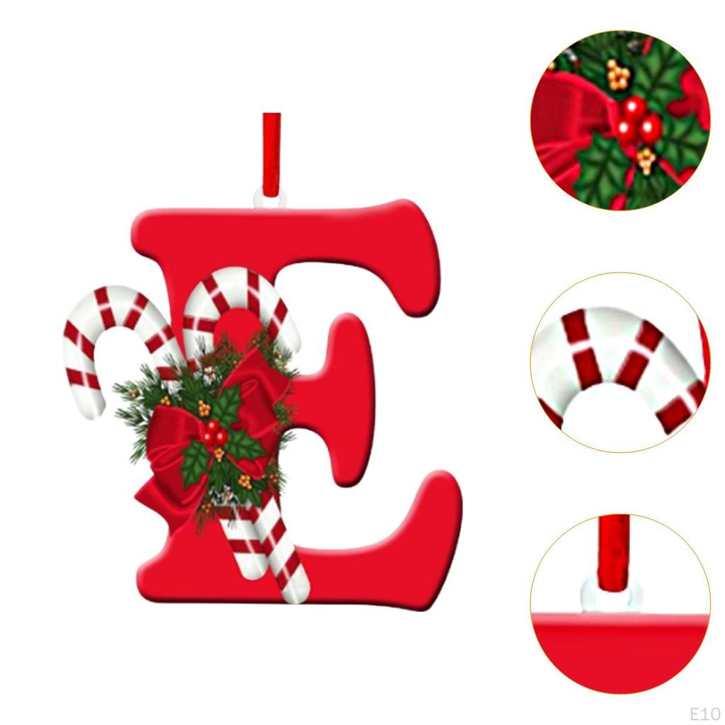 Alphabet-Christbaumschmuck für Feiertagsdekoration und Feiern