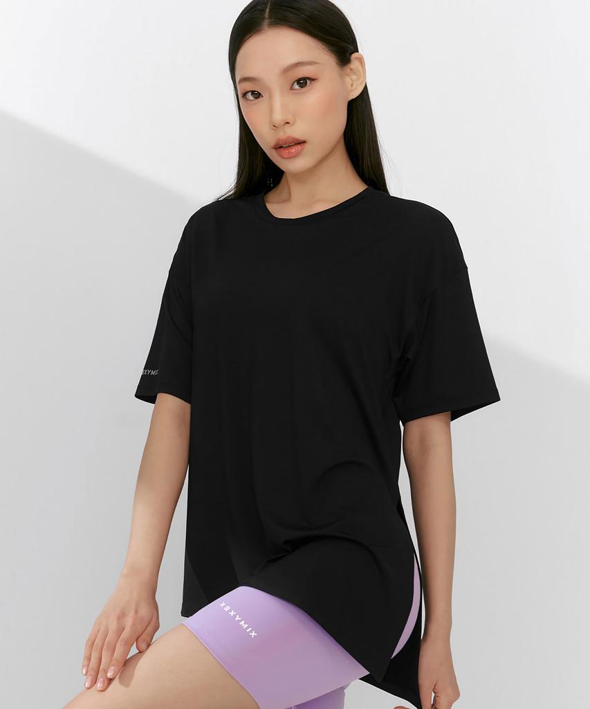 XEXYMIX Ice Feather Light 2.0 Asymmetrical Loose Fit Short Sleeve Xfk1Ts1003 (C Type)