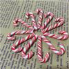 10/30/50 szt. Mini laska cukrowa Dekoracja świąteczna Czerwono-biała żywica Cukierek DIY Rękodzieło Zawieszka świąteczna Navidad Dekoracja domu 2025 Nowy Rok