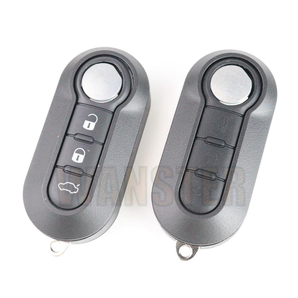 For Fiat 500 Panda Punto Bravo Ducato Stilo Remote Auto Key Case Fob Sip22 Blade Flip Folding Car Key Fob Case Shell Housing