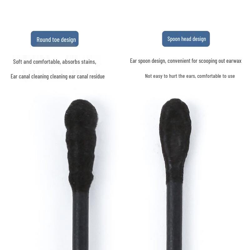 Double-Ended Cotton Swabs for Ear Cleaning & Makeup