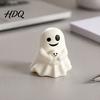 Small Vinyl Ghost Statue Halloween Cute Figurine Mini Cartoon Statue Little Spooky Yet Adorable Decor Desktop Ornament for Tiered Tray Home