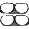 Headlight Trim Bezel for Dodge Challenger 2008-2014 No.68051527AA/68051526AA Front Left Right Headlamp Bezel Headlight Cover Decor Black 1 Pair