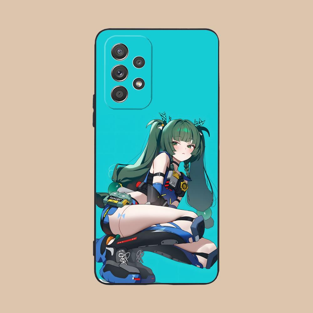 Zenless Zone Zero QingYi Phone Case for Samsung Galaxy M55 54 42 35 34 33 32 23 22 15 14 13 12 F55 5G Colorful Cover Cellphones