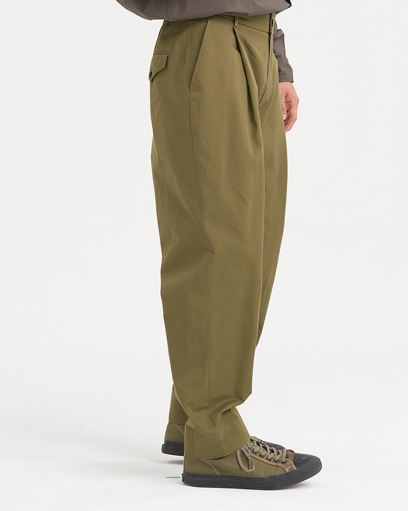 HISHANDER One Pleats Tapered Pants