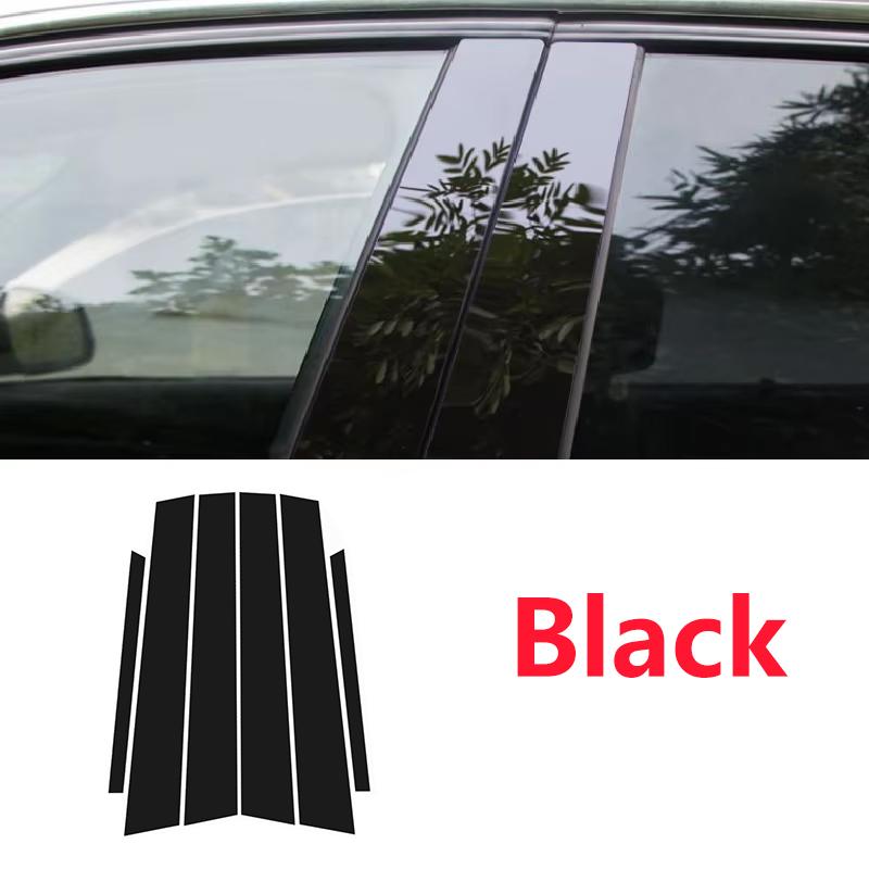 For Toyota Camry XV50 Accessories 2012~2017 2016 2015 2014 2013 6pcs Window Trim Cover B C Pillar Center Column Car Accessories
