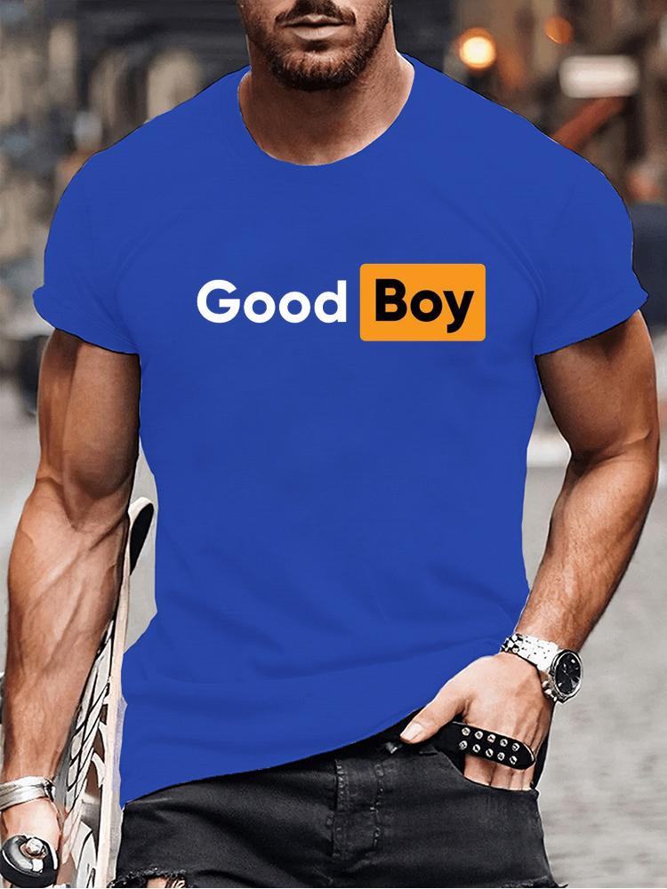 Good Boy Print T-Shirt Fashion Summer Tees for Men Women O-neck Oversize Casual Clothing Short Sleeved Men Boys Tshirts Tops