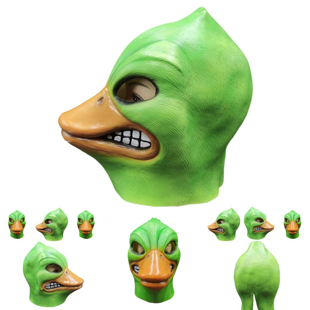 Maschera in Lattice Cosplay Anatra Arrabbiata di Halloween Divertente per Bambini e Adulti
