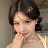 1PC Cute Waving Little Velvet Bear Hairpin Delicate Compact Duckbill Clip for Bangs And Side Hair Accessory