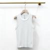 Nanyou 26 Spring/Summer Women's Embroidered Logo Casual Vest - Basic, Solid Color, Versatile Style