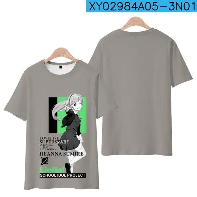 NEW! LoveLive!SuperStar!! 3D Print T-shirt Summer Fashion O-Neck Short Sleeve Popular Japanese Anime Streetwear Unisex Clothes