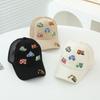 Cappellino da Baseball per Bambini con Visiera, Cappellino in Rete, Cappellino da Baseball Ricamato per Bambini e Bambine, Primavera e Autunno