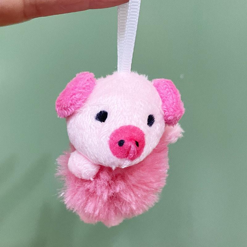 Cartoon Panda Easter Animal Plush Toys Heart Style Pendant Decorations Gift