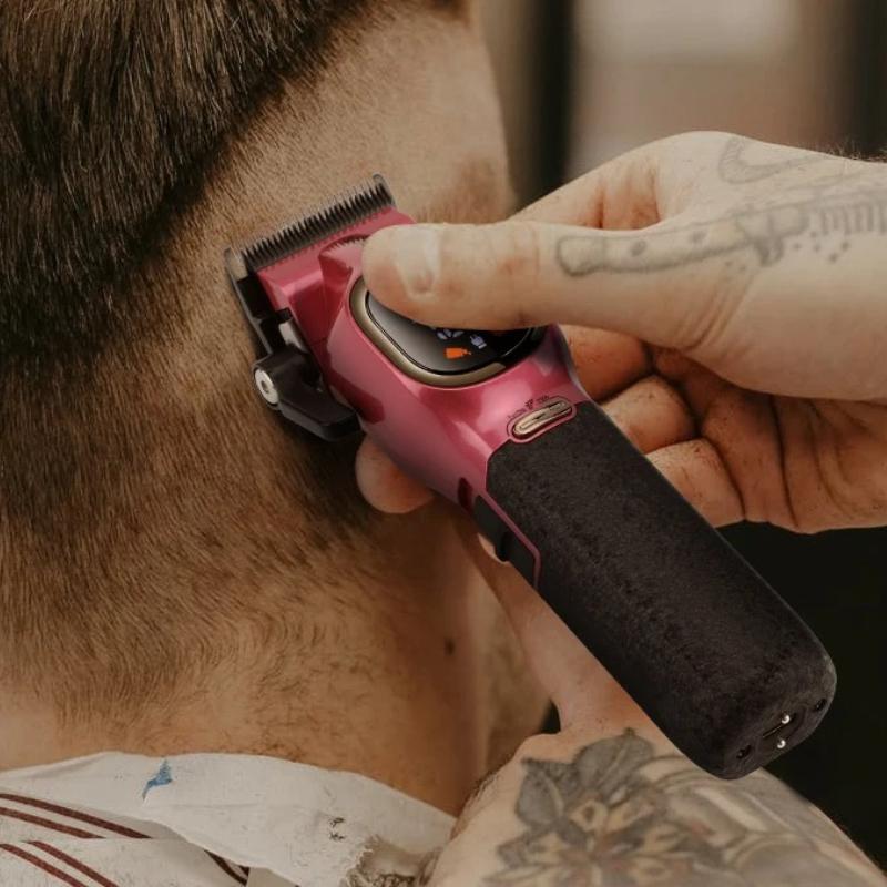 Original VGR V-886 S2 High-end Hair Clipper Set Alloy Blade Hair Trimmer Metal Body Oil Head Carving Push Shear with LED Digital Display Home Razor