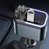 180W Bluetooth 5 IN 1 Retractable Car Charger USB C Car Fast Charging Adapter With Atmosphere Lights For IPhone Samsung/HuaWei
