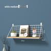 Punch-Free Wall Shelf: Cosmetic Storage with Key Hanger Hooks for Bedroom/Bathroom.
