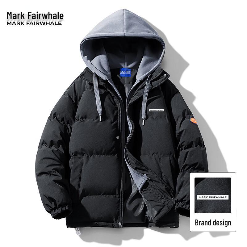 Mark Fairwhale Men's Hooded Padded Winter Jacket