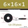 Thickened Black Flat Washer: Enhanced Round Metal Spacer for Home Use