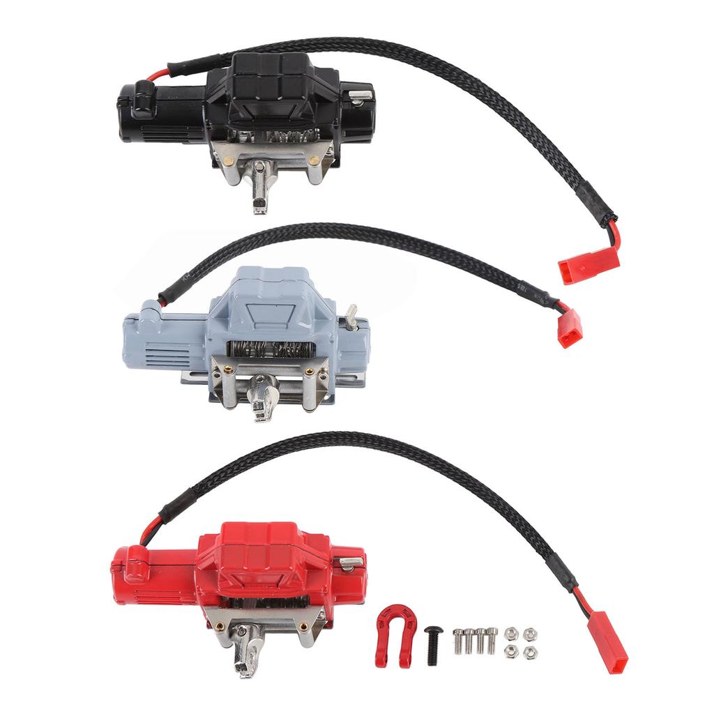 1/10 RC Crawler Winch Metal RC Simulation Winch Replacement for SCX10 1/10 Scale RC Crawler Car