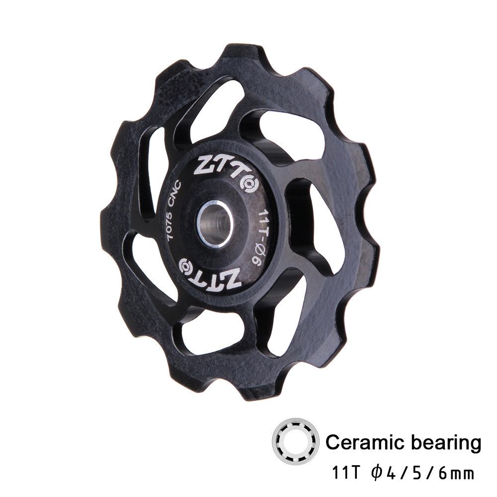 Mountain Bike Transmission Rear Dial Wheel High-end Ceramic Palin Guide Wheel 11T Tooth Aluminum Alloy Tension Wheel