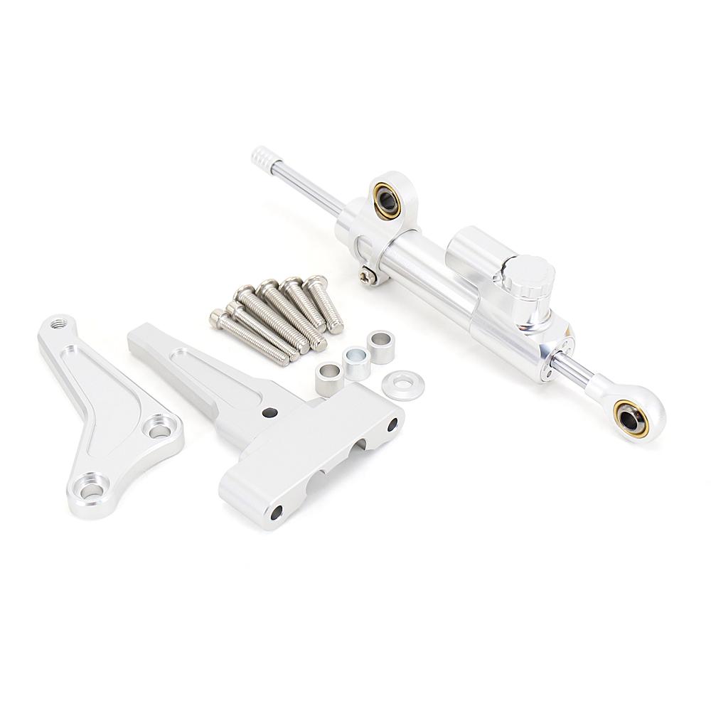 Carbon Steering Damper Stabilizer Motorcycle Directional Dampers Mount Bracket Support Kit For Street Triple 765R 765RS 1200RS