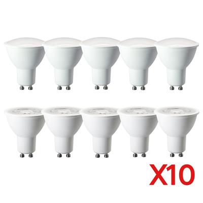 10pcs Factory Direct GU10 LED Spotlight 3W-9W 220V High Lumen Replace 50W Halogen Lamp Is Suitable for Down Lamp Chandeliers