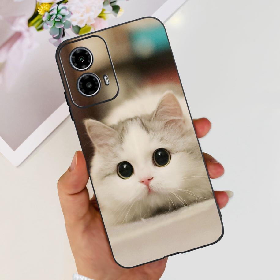 For Motorola Moto G24 Power Case 2024 New Fashion Flower Silicone Soft Back Cover For Moto G24 G34 Phone Case MotoG24 G 24 Coque